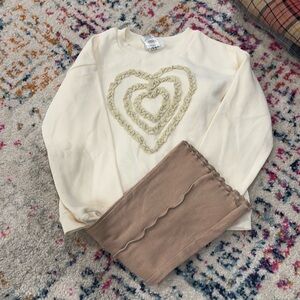 Sweatshirt and pants outfit